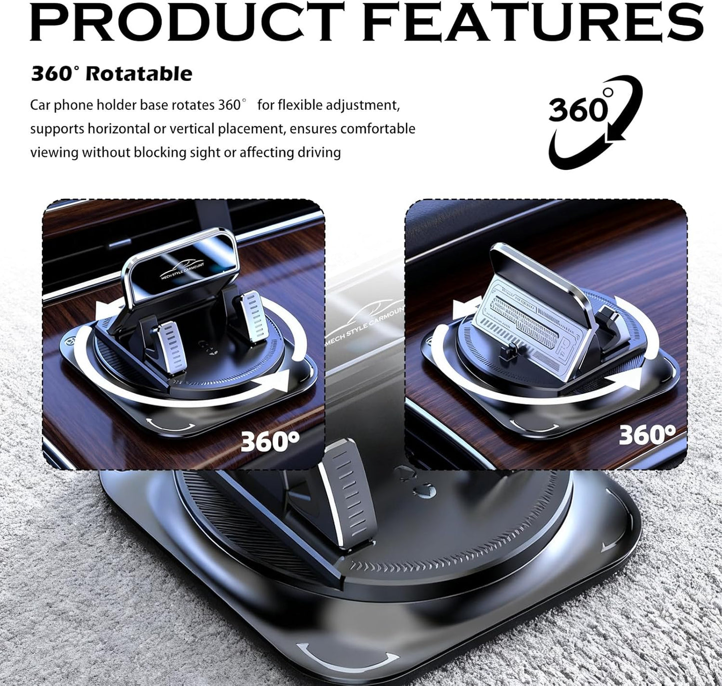 Royelia™ 360° Rotatable Car Phone Holder