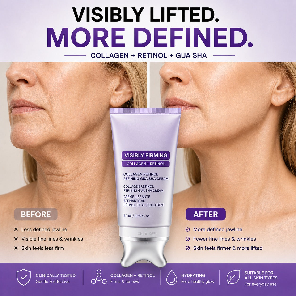 Royelia™ Collagen Retinol Refining Gua Sha Cream