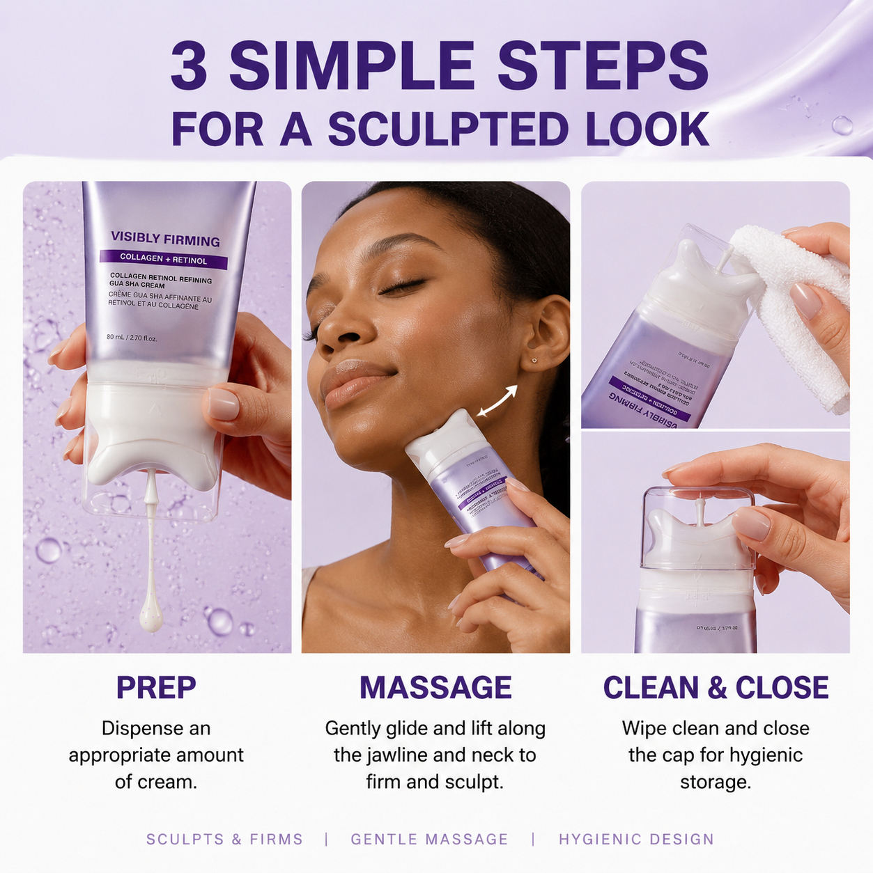 Royelia™ Collagen Retinol Refining Gua Sha Cream
